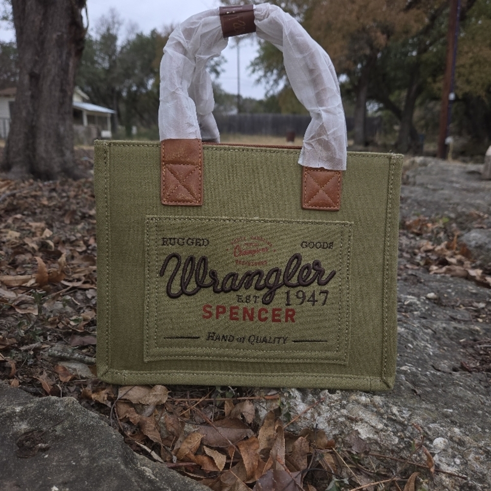 Wrangler Green Tote Bag